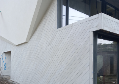 Stone façade cladding